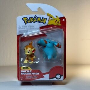 Pokemon Battle Figure Pack Chimchar Phanpy Action Figures‎ Jazwares RARE!